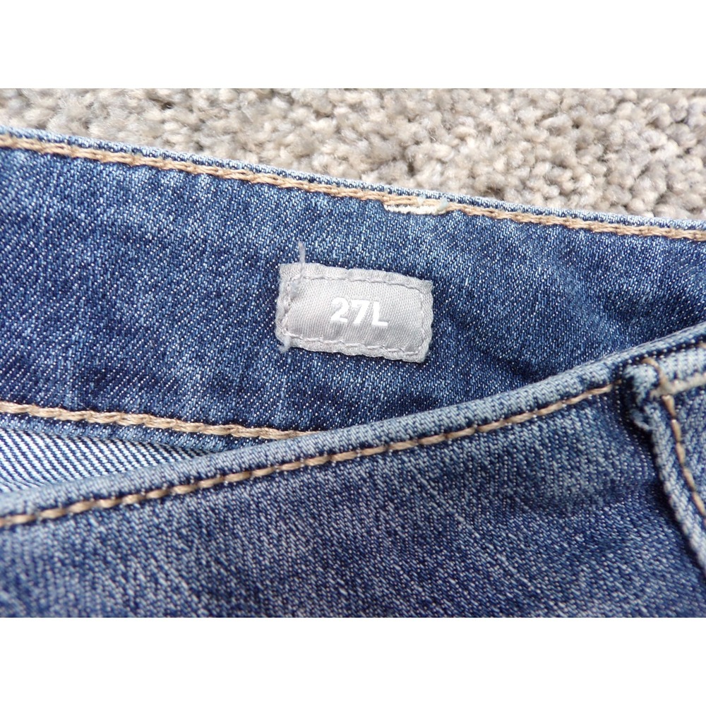 Ariat Rebar Mid Rise Straight Jean Womens Sz 27L Blue Cargo Pockets Pants - Picture 6 of 16